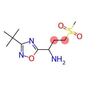 1-(3-tert-butyl-1,2,4-oxadiazol-5-yl)-3-methanesulfonylpropan-1-amine