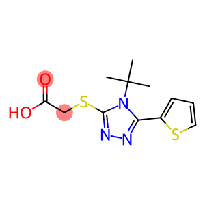 2-{[4-tert-butyl-5-(thiophen-2-yl)-4H-1,2,4-triazol-3-yl]sulfanyl}acetic acid