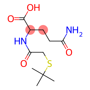 2-[2-(tert-butylsulfanyl)acetamido]-4-carbamoylbutanoic acid