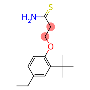 3-(2-tert-butyl-4-ethylphenoxy)propanethioamide