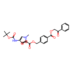 4-tert-Butoxycarbonylamino-1-methyl-1H-pyrrole-2-carboxylicacid4-(2-oxo-2-phenyl-ethoxycarbonyl)benzylester