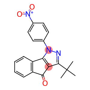 3-(TERT-BUTYL)-1-(4-NITROPHENYL)INDENO[2,3-D]PYRAZOL-4-ONE