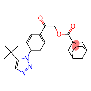 2-[4-(5-tert-butyl-1H-1,2,3-triazol-1-yl)phenyl]-2-oxoethyl 1-adamantanecarboxylate