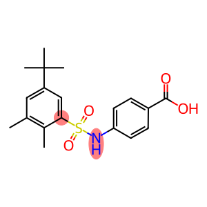 4-{[(5-tert-butyl-2,3-dimethylphenyl)sulfonyl]amino}benzoic acid