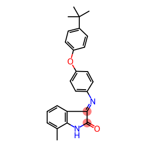 3-{[4-(4-tert-butylphenoxy)phenyl]imino}-7-methyl-1,3-dihydro-2H-indol-2-one