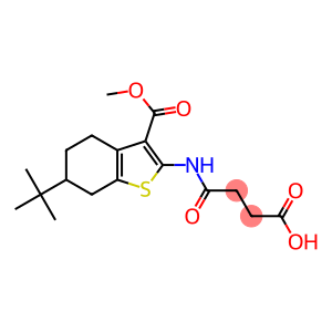 4-{[6-tert-butyl-3-(methoxycarbonyl)-4,5,6,7-tetrahydro-1-benzothien-2-yl]amino}-4-oxobutanoic acid