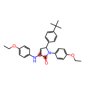 5-(4-tert-butylphenyl)-3-(4-ethoxyanilino)-1-(4-ethoxyphenyl)-1,5-dihydro-2H-pyrrol-2-one