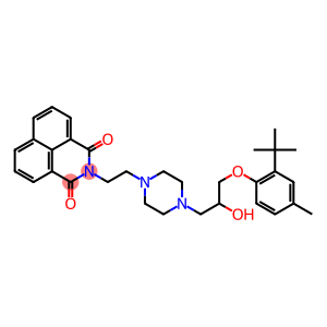 2-(2-{4-[3-(2-tert-butyl-4-methylphenoxy)-2-hydroxypropyl]-1-piperazinyl}ethyl)-1H-benzo[de]isoquinoline-1,3(2H)-dione