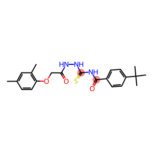 4-tert-butyl-N-({2-[(2,4-dimethylphenoxy)acetyl]hydrazino}carbothioyl)benzamide