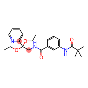 3-[(TERT-BUTYLCARBONYL)AMINO]-N-[2,2-DIETHOXY-2-(PYRIDIN-2-YL)ETHYL]BENZAMIDE