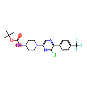 TERT-BUTYL (1-{6-CHLORO-5-[4-(TRIFLUOROMETHYL)PHENYL]PYRAZIN-2-YL}PIPERIDIN-4-YL)CARBAMATE