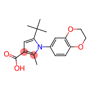 5-(tert-butyl)-1-(2,3-dihydro-1,4-benzodioxin-6-yl)-2-methyl-1H-pyrrole-3-carboxylic acid