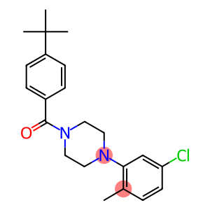 4-(TERT-BUTYL)PHENYL 4-(5-CHLORO-2-METHYLPHENYL)PIPERAZINYL KETONE