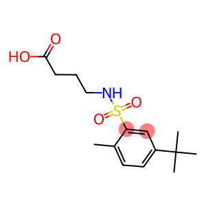 4-([(5-TERT-BUTYL-2-METHYLPHENYL)SULFONYL]AMINO)BUTANOIC ACID