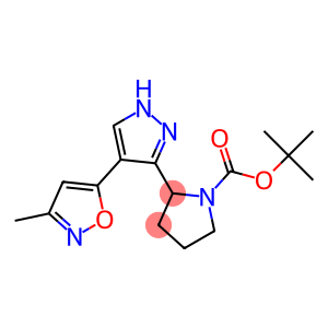 tert-butyl 2-[4-(3-methylisoxazol-5-yl)-1H-pyrazol-3-yl]pyrrolidine-1-carboxylate