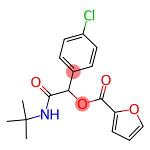 2-(TERT-BUTYLAMINO)-1-(4-CHLOROPHENYL)-2-OXOETHYL 2-FUROATE