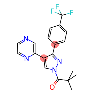 1-(TERT-BUTYLCARBONYL)-4-(PYRAZIN-2-YL)-3-[4-(TRIFLUOROMETHYL)PHENYL]PYRAZOLE