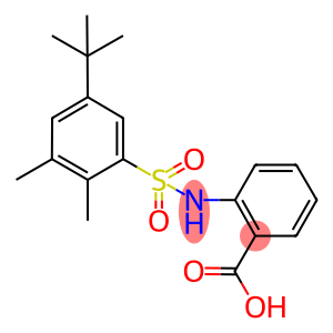 2-(5-TERT-BUTYL-2,3-DIMETHYL-BENZENESULFONYLAMINO)-BENZOIC ACID