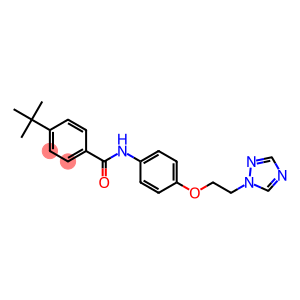 4-(tert-butyl)-N-{4-[2-(1H-1,2,4-triazol-1-yl)ethoxy]phenyl}benzenecarboxamide