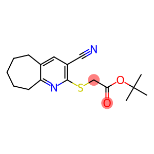 tert-butyl 2-[(3-cyano-6,7,8,9-tetrahydro-5H-cyclohepta[b]pyridin-2-yl)sulfanyl]acetate