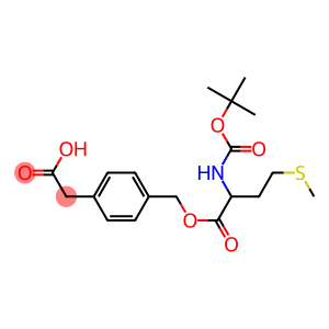 2-[4-({[2-[(tert-butoxycarbonyl)amino]-4-(methylthio)butanoyl]oxy}methyl)phenyl]acetic acid