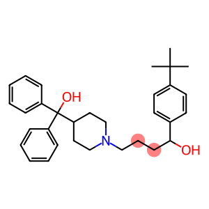 1-[4-(tert-butyl)phenyl]-4-{4-[hydroxy(diphenyl)methyl]piperidino}butan-1-ol