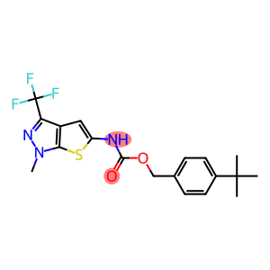 4-(tert-butyl)benzyl n-[1-methyl-3-(trifluoromethyl)-1h-thieno[2,3-c]pyrazol-5-yl]carbamate