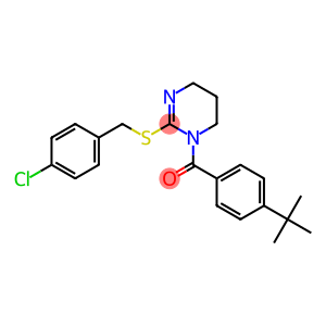 [4-(tert-butyl)phenyl][2-[(4-chlorobenzyl)sulfanyl]-5,6-dihydro-1(4H)-pyrimidinyl]methanone