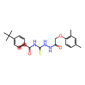 4-(tert-butyl)-N-({2-[2-(2,4-dimethylphenoxy)acetyl]hydrazino}carbothioyl)benzamide