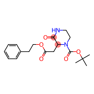 tert-butyl 3-oxo-2-[2-oxo-2-(phenethyloxy)ethyl]-1-piperazinecarboxylate