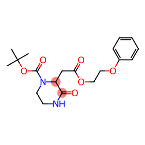 tert-butyl 3-oxo-2-[2-oxo-2-(2-phenoxyethoxy)ethyl]-1-piperazinecarboxylate