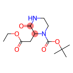 tert-butyl 2-(2-ethoxy-2-oxoethyl)-3-oxo-1-piperazinecarboxylate