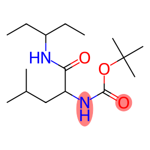 tert-butyl N-[3-methyl-1-(pentan-3-ylcarbamoyl)butyl]carbamate