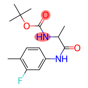 tert-butyl 2-[(3-fluoro-4-methylphenyl)amino]-1-methyl-2-oxoethylcarbamate