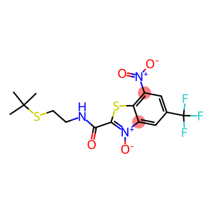 2-(([2-(TERT-BUTYLTHIO)ETHYL]AMINO)CARBONYL)-7-NITRO-5-(TRIFLUOROMETHYL)-1,3-BENZOTHIAZOL-3-IUM-3-OLATE