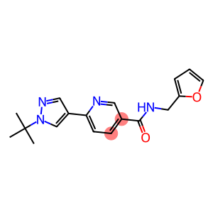 6-(1-TERT-BUTYL-1H-PYRAZOL-4-YL)-N-(2-FURYLMETHYL)NICOTINAMIDE