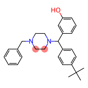 1-(4-tert-butyl-3'-hydroxybenzhydryl)-4-benzylpiperazine