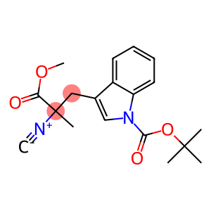 3-(1-tert-Butyloxycarbonyl-1H-indol-3-yl)-2-isocyano-2-methylpropionic acid methyl ester