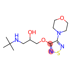 (-)-3-[3-(tert-Butylamino)-2-hydroxypropoxy]-4-morpholino-1,2,5-thiadiazole