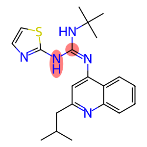 1-tert-Butyl-2-(2-isobutylquinolin-4-yl)-3-(thiazol-2-yl)guanidine