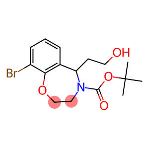 tert-butyl 9-broMo-2,3-dihydro-5-(2-hydroxyethyl)benzo[f][1,4]oxazepine-4(5H)-carboxylate