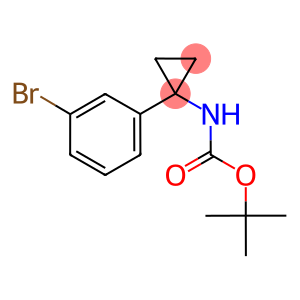 tert-Butyl [1-(3-bromophenyl)cycloprop-1-yl]carbamate, 1-(3-Bromophenyl)-1-[(tert-butoxycarbonyl)amino]cyclopropane