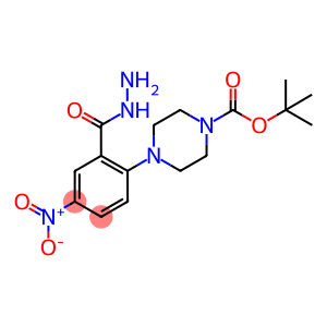 2-[4-(tert-Butoxycarbonyl)piperazin-1-yl]-5-nitrobenzohydrazide, 2-[4-(tert-Butoxycarbonyl)piperazin-1-yl]-5-nitrobenzoic acid hydrazide, tert-Butyl 4-[2-(hydrazinocarbonyl)-4-nitrophenyl]piperazine-1-carboxylate