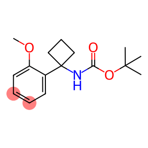 1-(2-Methoxyphenyl)cyclobutan-1-amine, N-BOC protected