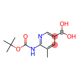 6-(tert-butoxycarbonylamino)-5-methylpyridin-3-ylboronic acid