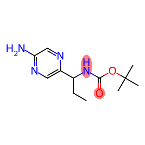 tert-butyl 1-(5-aminopyrazin-2-yl)propylcarbamate