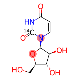 URACIL-BETA-D-ARABINOFURANOSIDE, [2-14C]-