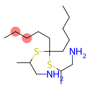 2,2'-[(Undecan-6-ylidene)bisthio]bis(propan-1-amine)