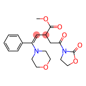 (Z)-4-Phenyl-4-morpholino-2-[2-oxo-2-(2-oxooxazolidin-3-yl)ethyl]-3-butenoic acid methyl ester