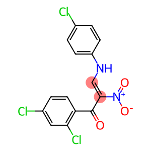 (Z)-2-Nitro-3-[(4-chlorophenyl)amino]-1-(2,4-dichlorophenyl)-2-propen-1-one